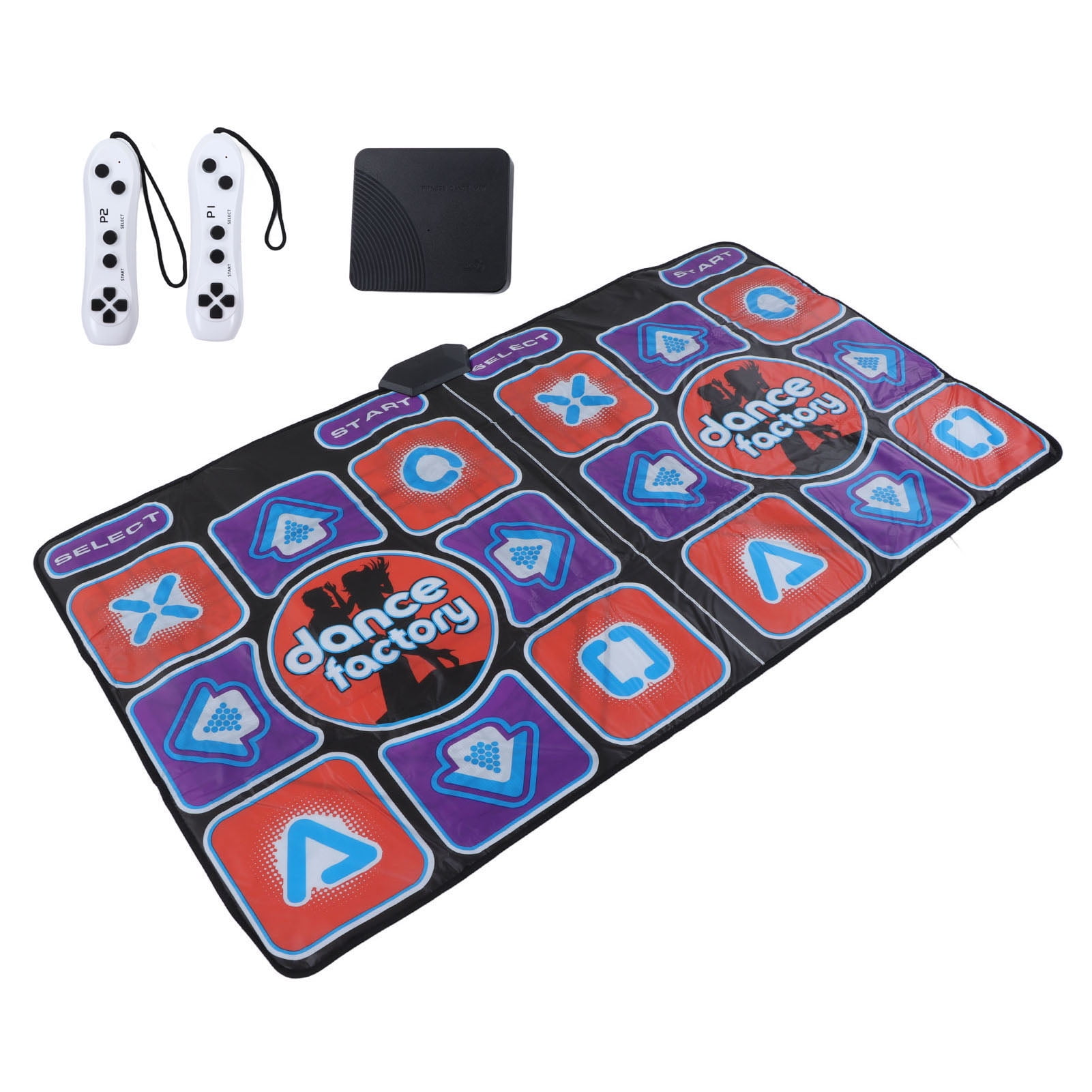 Double Player Dance Mat, PC USB Dancing Mat Compatible For PC AV Video