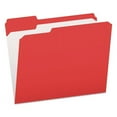 thumbnail image 1 of Double-Ply Reinforced Top Tab Colored File Folders, 1/3-Cut Tabs: Assorted, Letter Size, 0.75" Expansion, Red, 100/Box | Bundle of 2 Boxes, 1 of 5