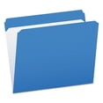 thumbnail image 1 of Double-Ply Reinforced Top Tab Colored File Folders, Straight Tabs, Letter Size, 0.75" Expansion, Blue, 100/Box | Bundle of 2 Boxes, 1 of 5