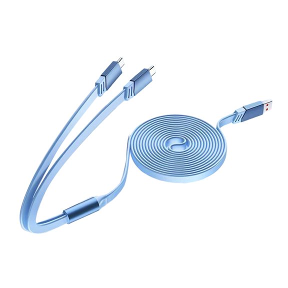Double Port USB C Charging Cable Cord 1.5m Simultaneous Charging Splitter Technology For Phones Tablets Headphones Toy