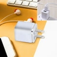 thumbnail image 1 of Double Port USB Wall Charger Block Fast Charging Adapter 5V 2.1A Dual USB Compact Travel Plug for iPhone Samsung Android Phones Tablets Home Office Short Circuit Protection, 1 of 4
