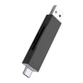 thumbnail image 1 of Double Port USB2.0 Type C Memory Card TF Card Reader for Computer Phone Tablets Plugs and Play Design USB C Card Reader, 1 of 8