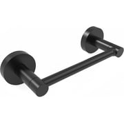Double Post Pivoting Detachable Wall Mount Toilet Paper Holder, Matte Black