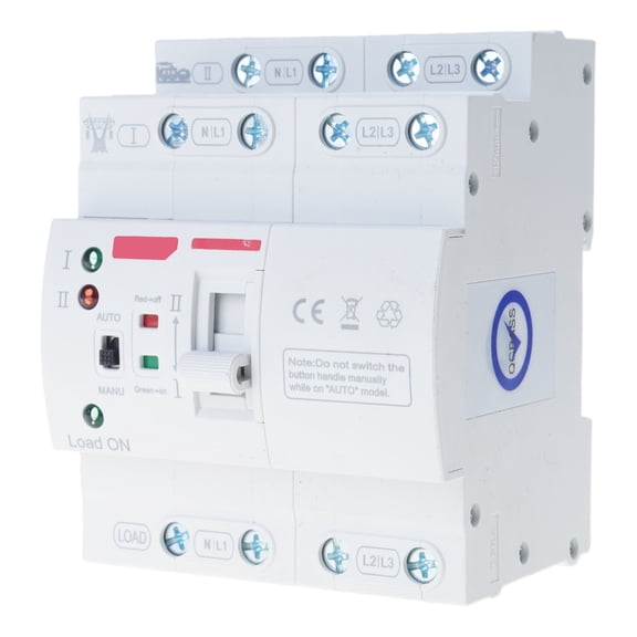 Din Rail Mounted Power Transfer Switches 4P 110V/220V Double Power Automatic Transfer Switches Electrical Selector Switches