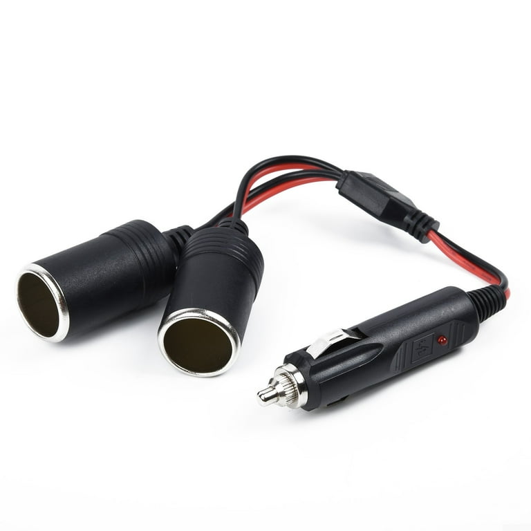 Double Power Dual Car Cigarette Lighter Socket Plug Adapter Charger Splitter