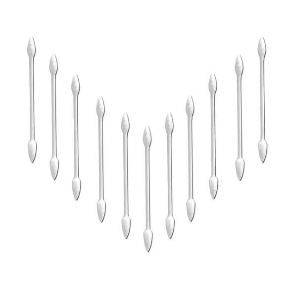 Double Precision tips cotton swabs with Paper Stick, Pointed Cotton Buds for Makeup, 600pcs