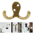 thumbnail image 1 of Double Prong Wreath Hangers Hook, Metal Coat Hooks, Heavy-Duty Wall Hooks for Hanging, Wall Mounted for Living Room, Bathroom, Kitchen, Bedroom for Coat, Bag, Scarf, Towel, Hat, Key, Cup, 1 Pcs, 1 of 7