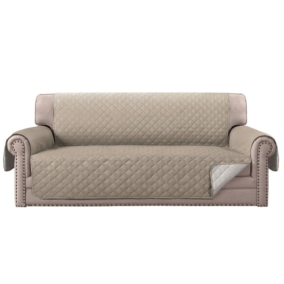 Double Protection 100% Waterproof Sofa Covers for Living Room, Reversible Couch Covers for 3 Cushion Couch Sofa, Furniture Protector Sofa Cover for Pets