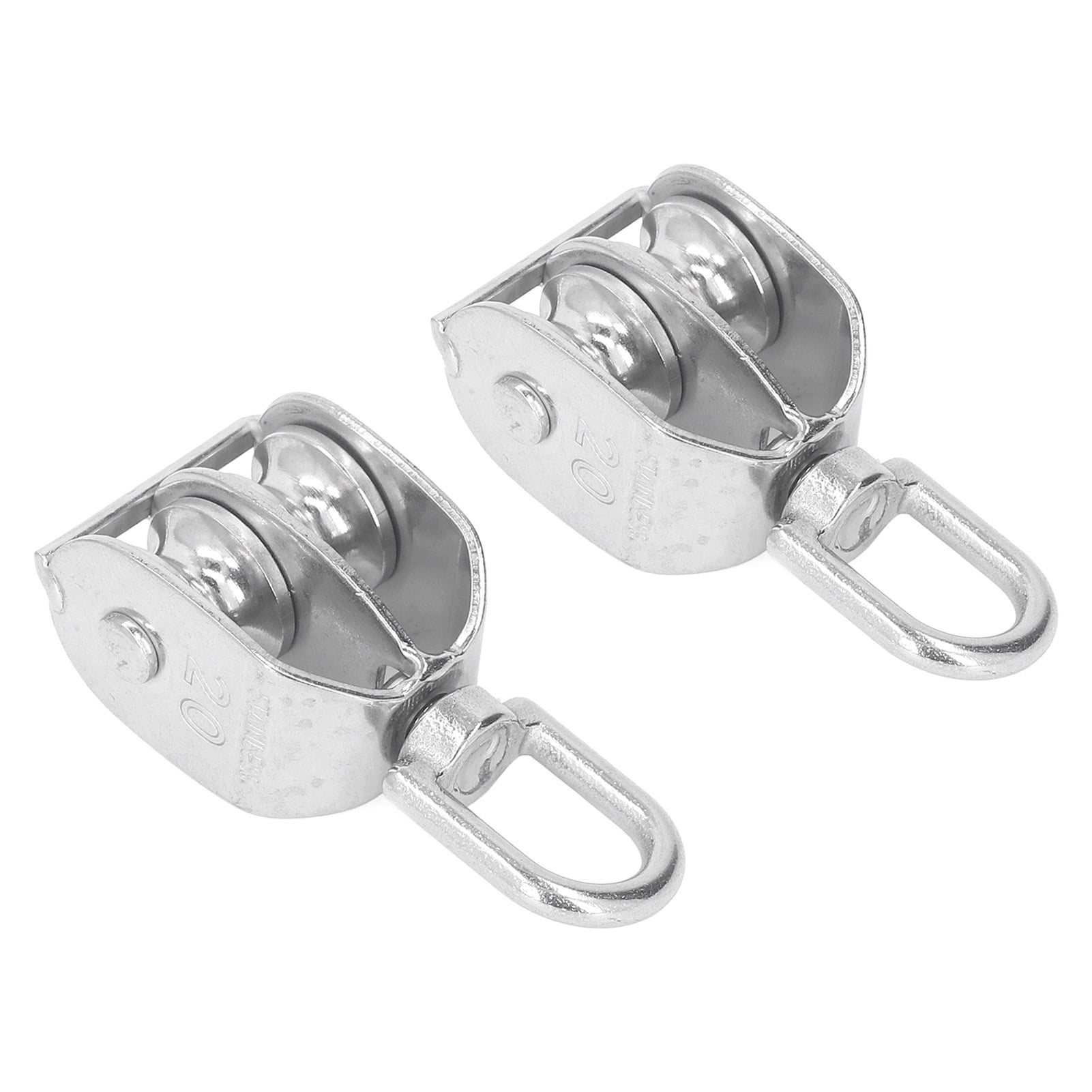 Double Pulley Roller, M20 75KG Load Bearing Double Pulley Block For
