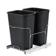 thumbnail image 1 of Double Pullout Trash Can for Kitchen Cabinets,Garbage Recycling Bin on Full Extension Slides,Space-Saving Design,Commercial Sliding Waste Bin Container Recycling Bins, 1 of 6