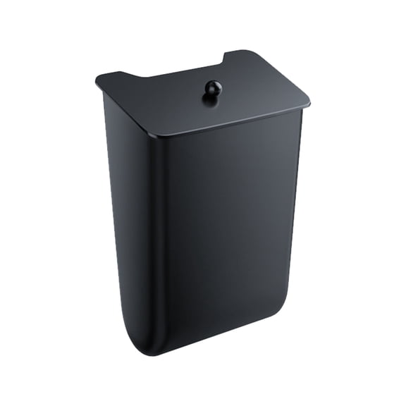 Double Purpose Auto Trash Can & Storage Box Secure Mounting ABS Plastic Small Rear Seat Accessory for ModelY/3