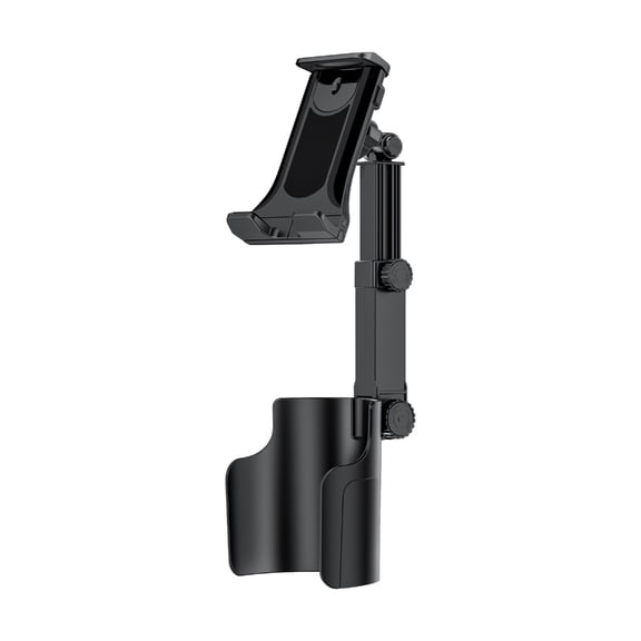 Double Purpose Car Cup Holder and Tablet Phone Support Adjustable for Vehicle