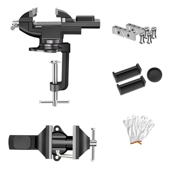 Double Purpose Combined Vise 360 Swiveling Base Work Benches Vise Table Vise Clamp