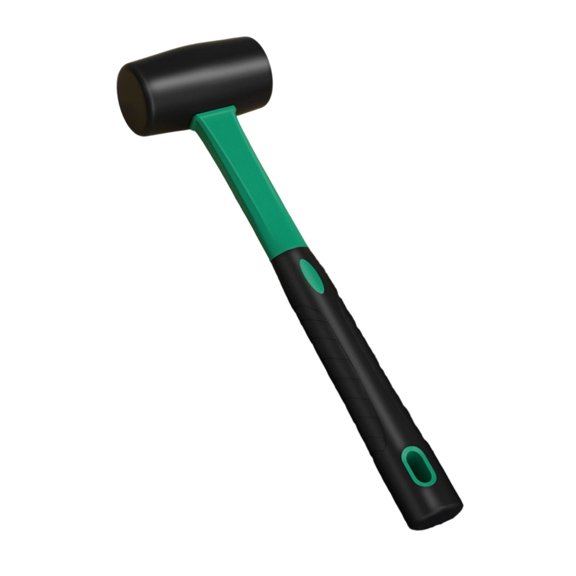 Double Purpose Installation Hammer Shock Absorbing Rubber Head Construction Tool For Professional Use