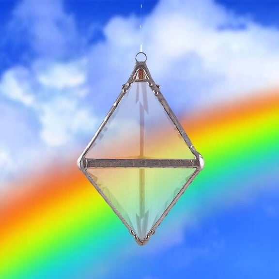 Double Pyramid Rainbow Water Prism (4")