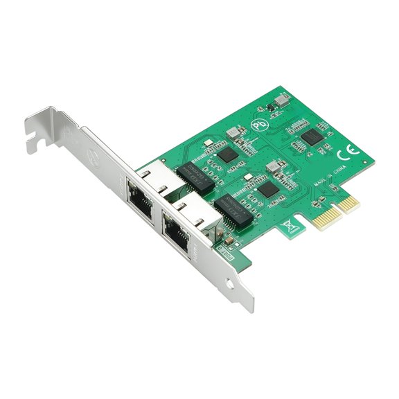 Double RJ45 1000Mbps Gigabit Ethernet PCIE Card with RTL8111 Chip For Servers And Virtualization Applications