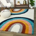 thumbnail image 1 of Double Rainbow Kids Area Rug, 1 of 5