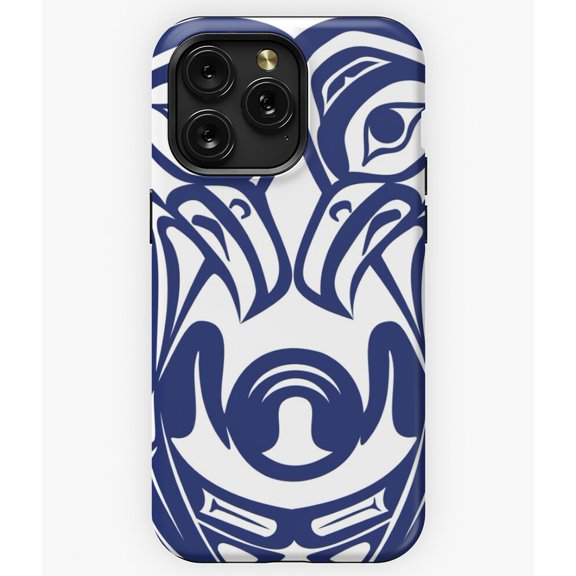 Double Raven Circle Pacific Northwest Formline A13327 Phone Case for iPhone 11 to 17 Pro Max