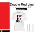 thumbnail image 1 of Double Red Line - Inkjet Light Iron On Heat Transfer Paper - 8.5 x 11" - 10 Sheets, 1 of 2