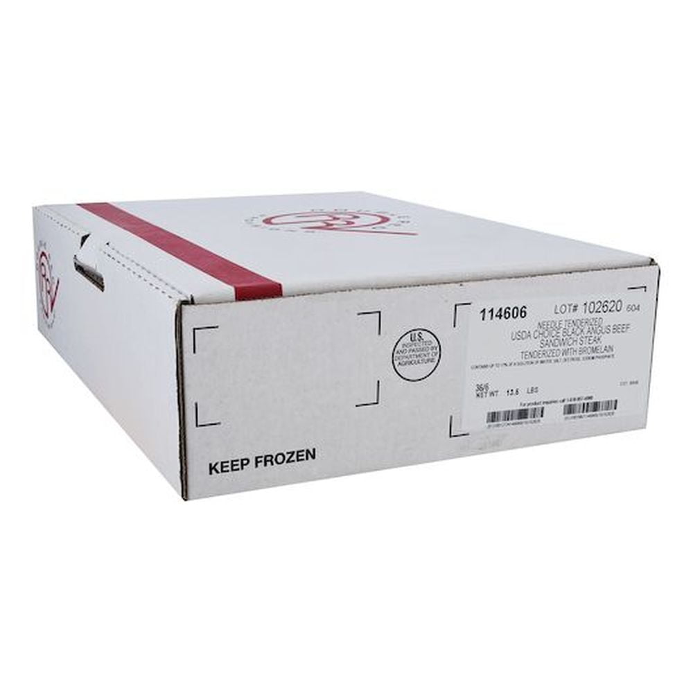 Double Red Provisions Beef Steak Sandwich, 6 Ounce -- 36 per case.
