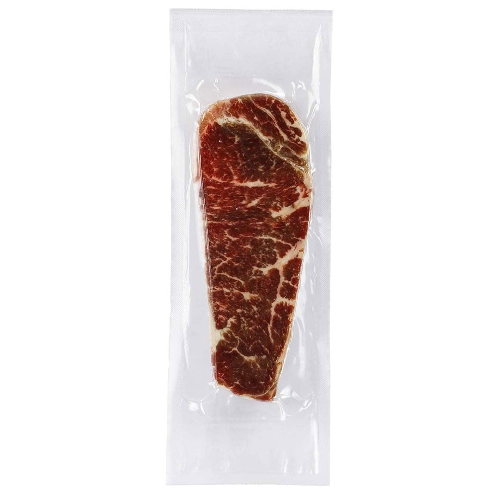 Double Red Provisions New York Extra Value Tenderized Beef Steak Strip, 8 Ounce -- 20 per case.