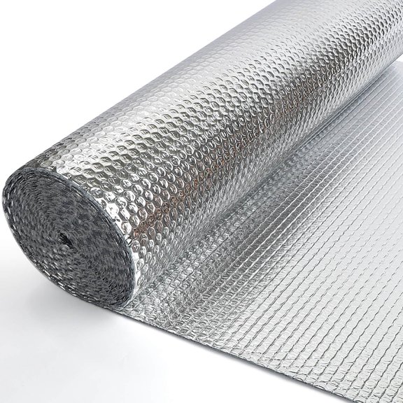 Double Reflective Insulation Foam Roll 24IN x 16.4FT Window Heat Blocker Kit