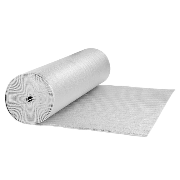 Double Reflective Insulation Roll 5.5mm 48in x 50ft Double Sided Aluminum Foil EPE Foam Radiant Barrier Thermal Shield for RV Roof Window