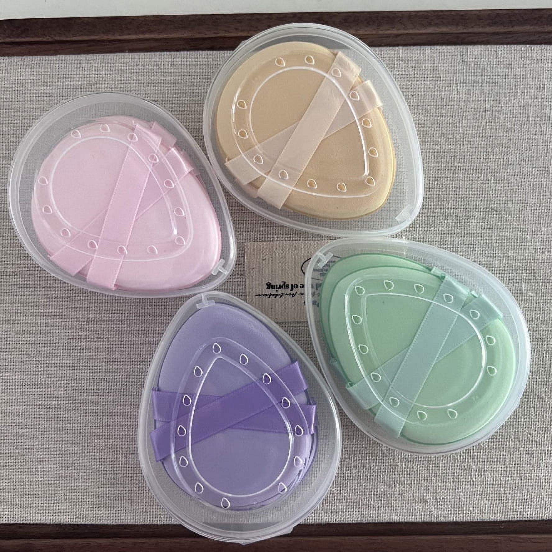 Double Ribbon Powder Puff Cross Strap Marshmallow Air Cushion Powder