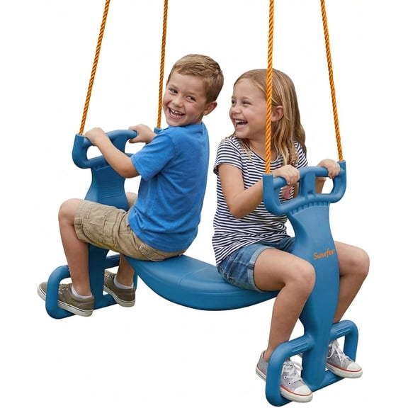 Double Rider Glider Swing Blue/Orange