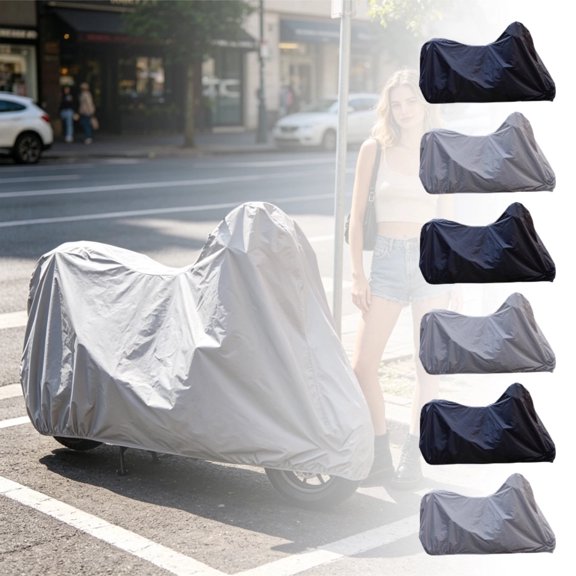 Double Rider Rain Poncho for Scooter & Motorcycle Extended Front Flap, Integrated Hood, Reflective Strips, Seamless Waterproof Coverage for Parents & Delivery Riders