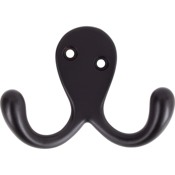 Double Robe Hook, 2-1/8" High, 1" Projection, Oil-Rubbed Bronze by Stone Harbor Hardware