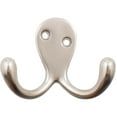 thumbnail image 1 of Double Robe Hook, 2-1/8" High, 1" Projection, Satin Nickel by Stone Harbor Hardware, 1 of 21