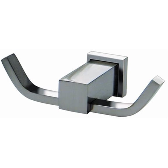 Double Robe Hook - Satin Nickel