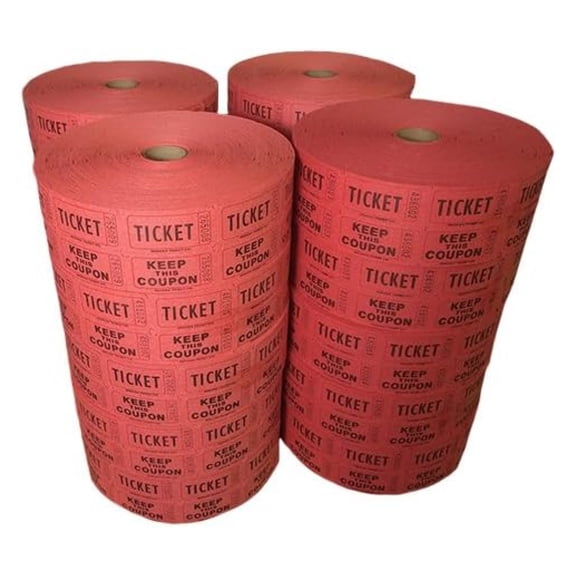 Double Roll Tickets Full Case - Red (2000x20)