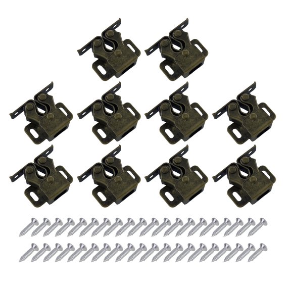 Double Roller Cabinet Locks Latch Cabinet Door Wardrobe Door Latch for Wardrobe Cupboard Furniture Hardware