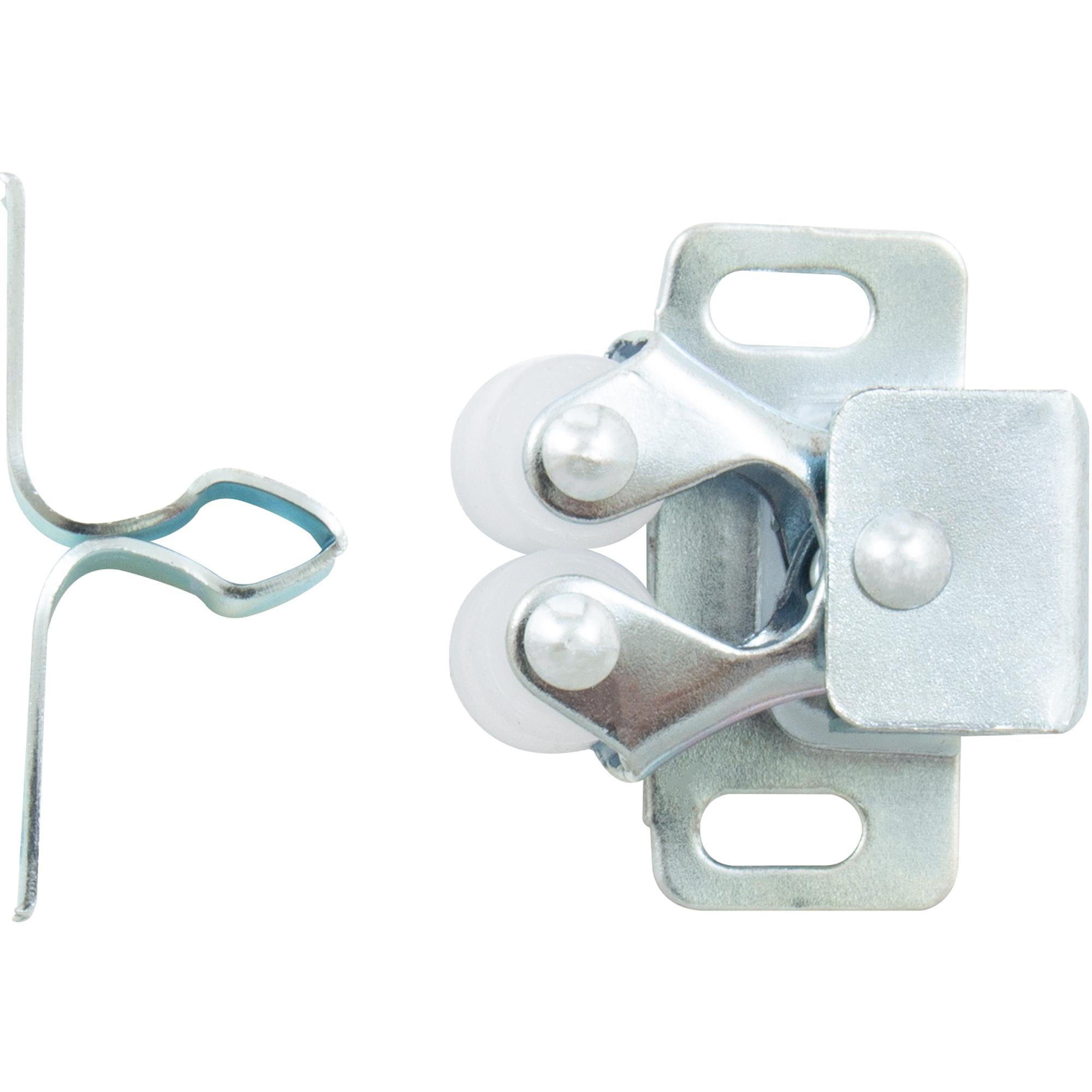 Satin Aluminum Double Roller Catch Hardware