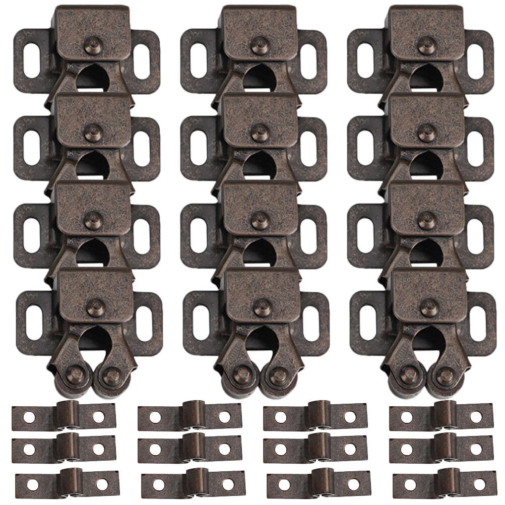 Double Roller Lock Latch RV Door Locks Catch Closet Buffers Drawer Rollers Latches and