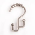 thumbnail image 1 of Double Roller Shower Hook - Brushed Nickel, 1 of 1
