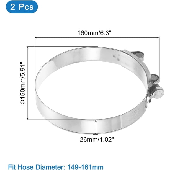 Double Rope Clamps 6PCS Metal Heavy Duty Rope Clamps for 1/2-inch and 5/8-inch Ropes Cords, Metal Clips for Rope
