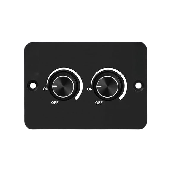 Double Round 12V LED Dimmer Switches 60W PWM Control with Quiet Operation Plastic LED Dimmer Tool For Car Lighting