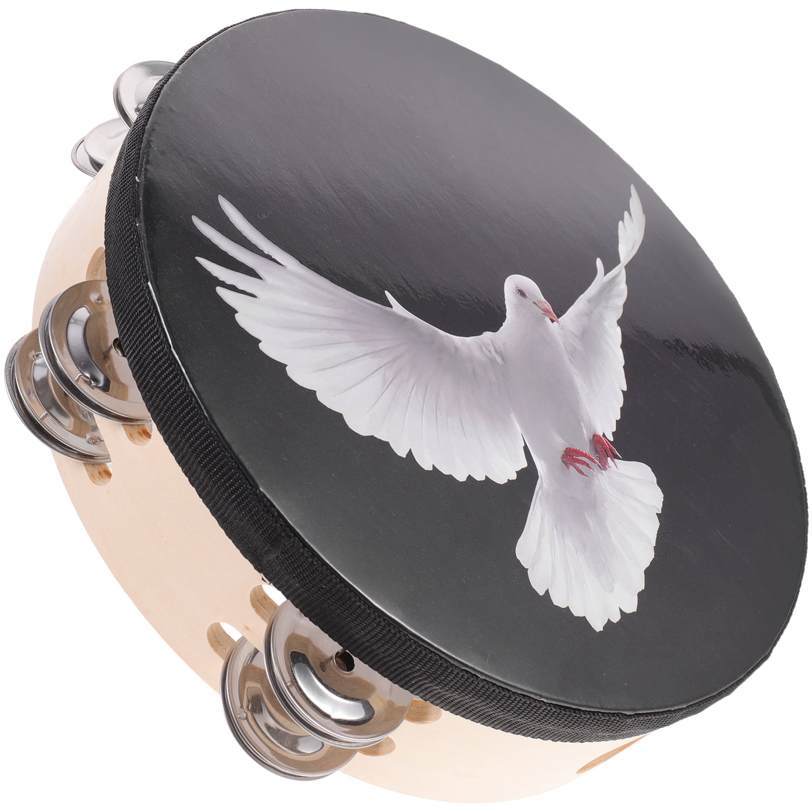 Double Row Bell Church Tambourine Church Tambourine Kids Handheld