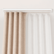 Double Row Curtain Track Ceiling Mounted, Silent Heavy Duty Curtain Track System, Sliding Rails for Curtains, Room Divider for Bedroom Living Room Track Ships in Sections with Connectors