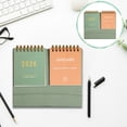 thumbnail image 1 of Double-Row Desk Calendar 2026 Monthly Calendar with Motivational Quotes - (Jan 2026-Dec 2026), Twin-Wire Binding, for Home/Office, Green, 1 of 5