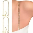 thumbnail image 1 of Double Row (Gold) Rhinestone Dress Straps, 1 of 3