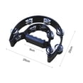 thumbnail image 1 of Double Row Handheld Tambourine, Metal Jingles Handbell Drum for Adults, KTV Party Bar, 1 of 6