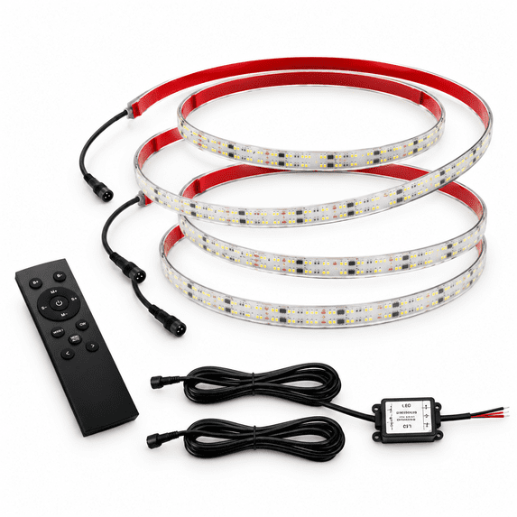 Double Row LED Wheel Ring Lights for Cars, 8.2ft x 2, 3000K-6000K ...