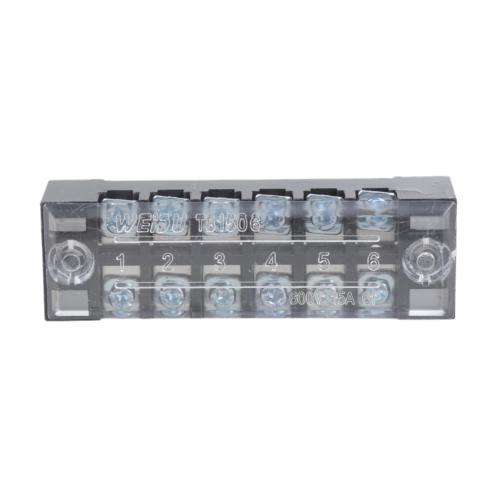 Electrical Terminals Rows Double Row Strips Screw Terminals Block Fixed Wiring Board Connector ...
