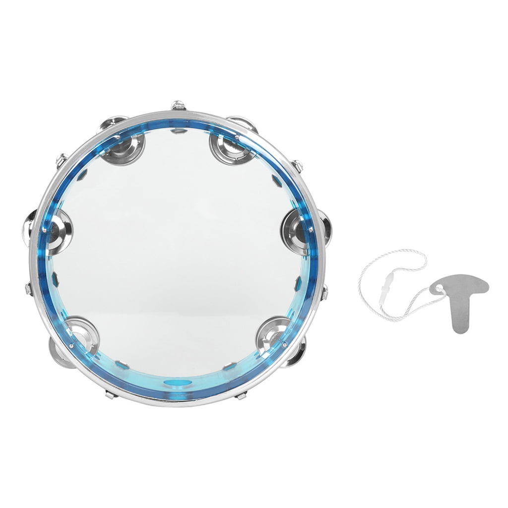 Double Row Tambourine Flower Form Musical Tambourine Metal Bells Handheld Toy