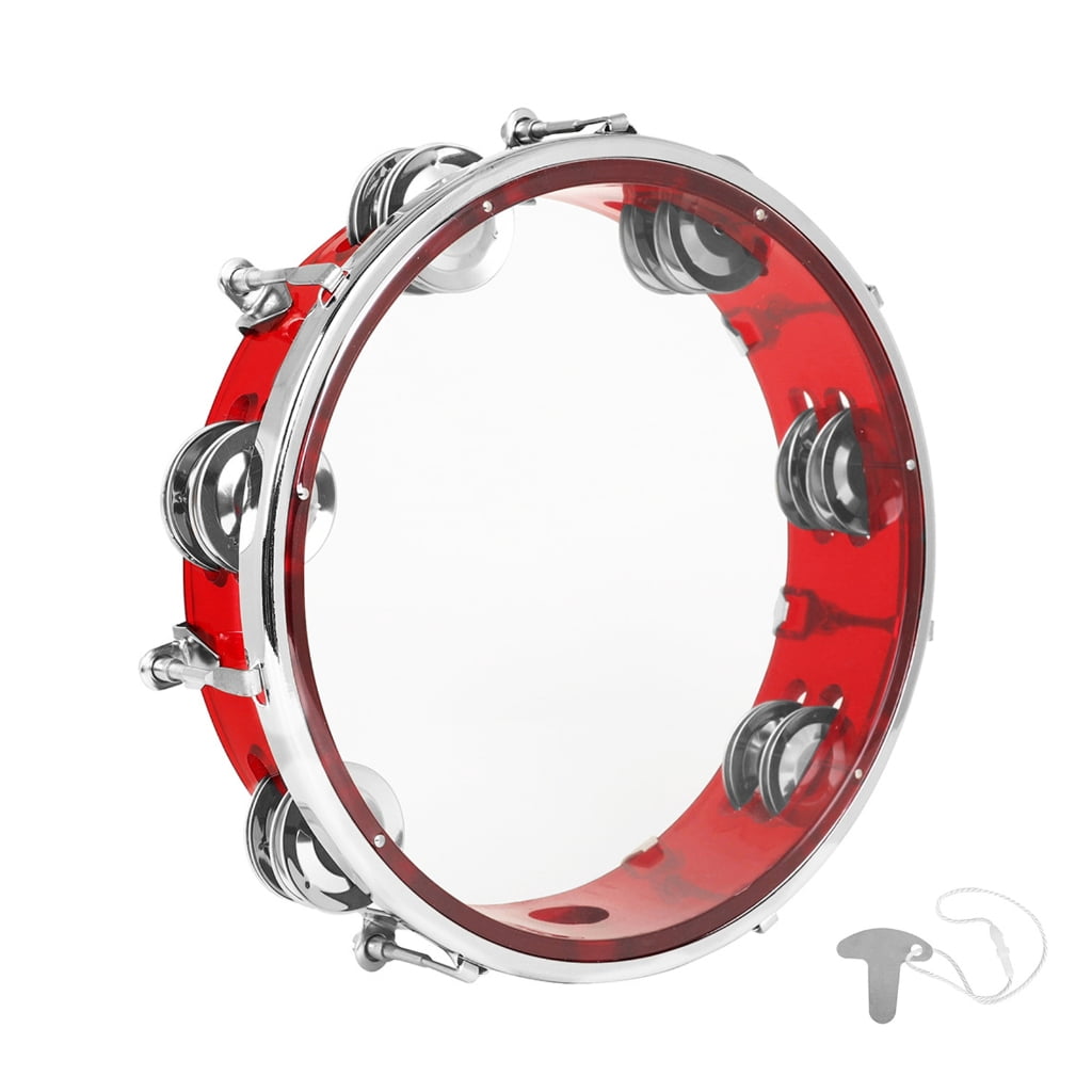 Double Row Tambourine Flower Form Musical Tambourine Metal Bells Handheld Toy