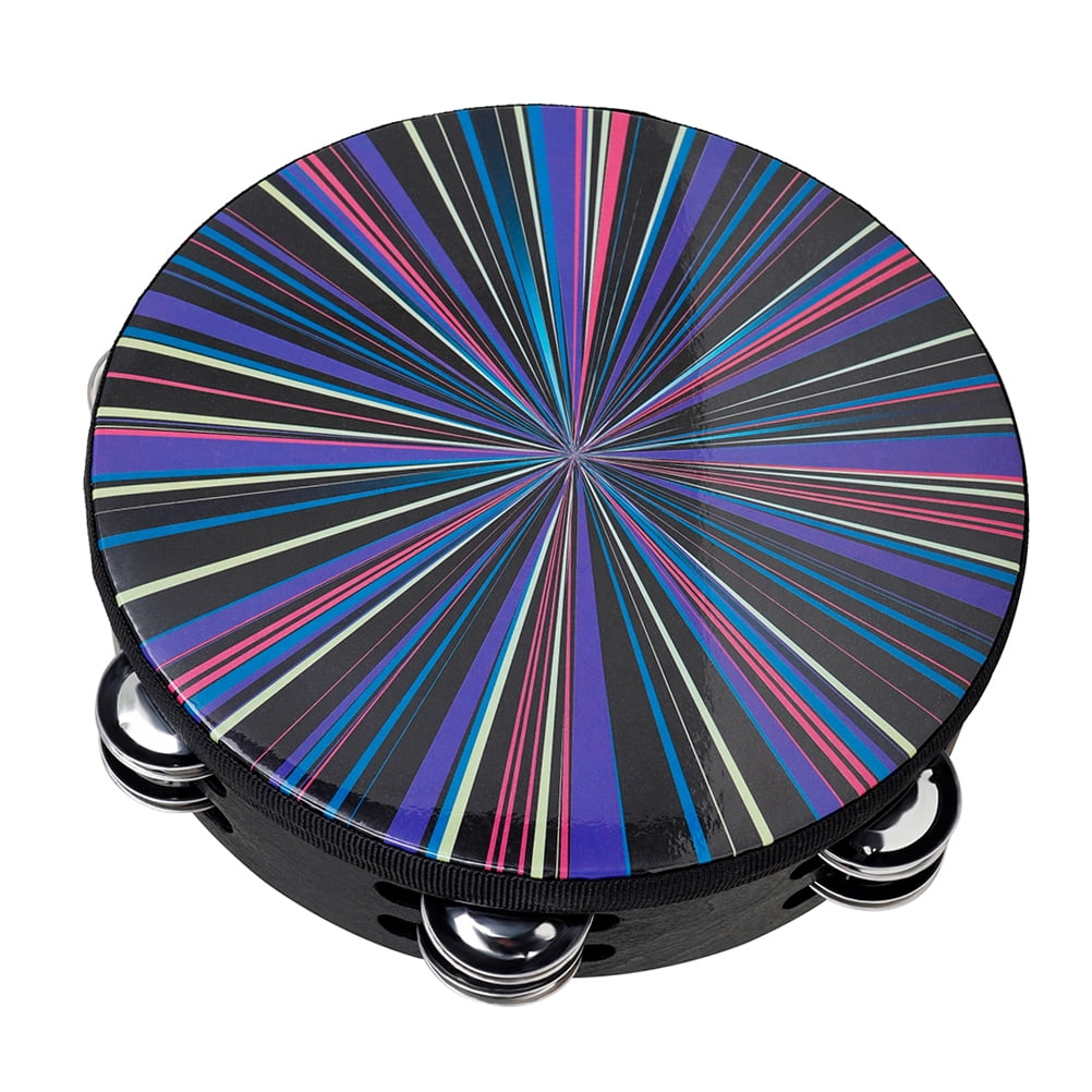 Double Row Tambourine Percussion Musical Instrument Hand Drum